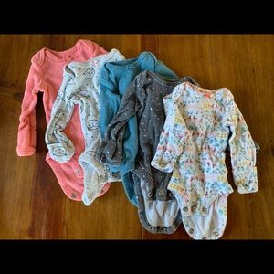 Long sleeve preemie onesies